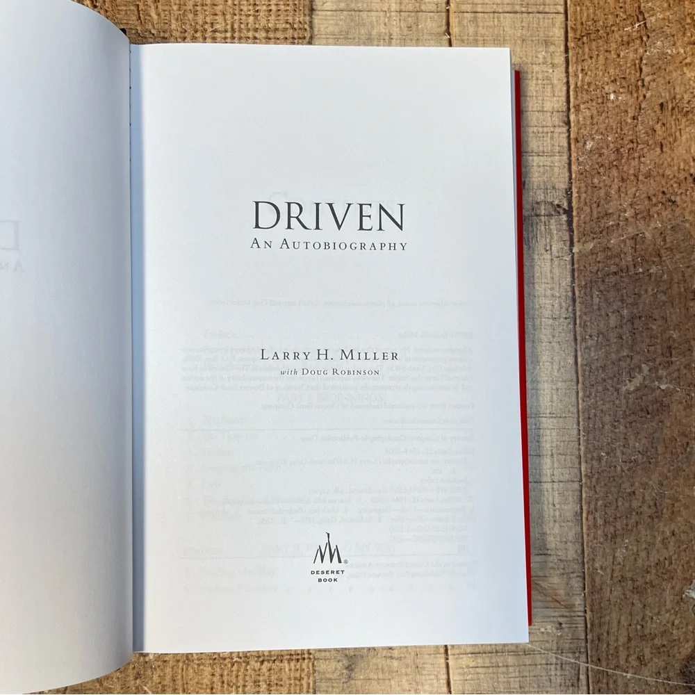 Driven: An Autobiography by Larry H. Miller Hardcover Memoir History Lds Sports